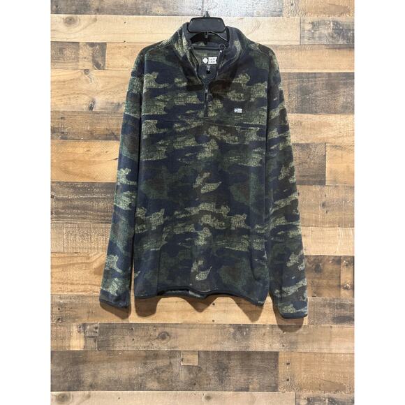 Salty Crew Men’s Ballast Quarter-Zip Fleece – Size XL - Camo - Picture 7 of 8